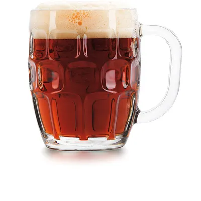 Кружка для пива «Димпл Штейн» стекло 0,57л D=90/70,H=121,B=130мм прозр., изображение 4