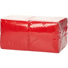 Салфетки бумажные «Папирус» 24*24см[400шт] бум. салфет. ,H=16,L=25,B=12,5см красный