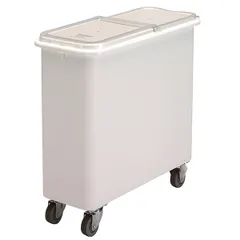 Контейнер для сыпучих продуктов на колесах поликарбонат 102л ,H=72,5,L=76,5,B=33см белый