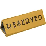 Подставка «Резерв» кожезам. ,H=45,L=165/50,B=50мм золотой