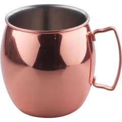 Кружка для коктейлей «Московский мул» сталь нерж.,медь 0,54л D=85,H=97мм роз. золото, изображение 2