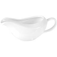 Sauce boat “Kunstwerk” porcelain 150ml ,H=62,L=170/135,B=65mm white