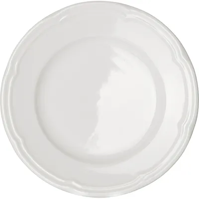 Тарелка «Увертюра» мелкая фарфор D=200,H=18мм белый, Диаметр (мм): 200