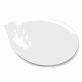 Блюдо «Пати» капля фарфор D=38,H=2,L=39,B=31см белый