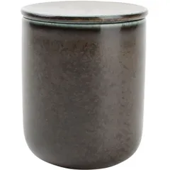 Hot dish glass with lid  porcelain  170 ml  brown.