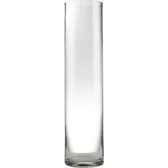 Flower vase “Cylinder” glass D=12,H=50cm clear.