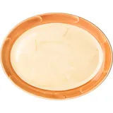 Блюдо «Паприка» овальное фарфор ,H=20,L=300,B=235мм оранжев.,бежев.