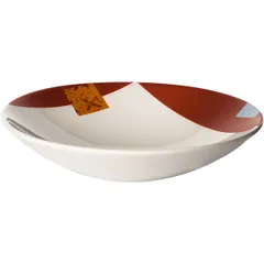 Салатник «Зен» фарфор 0,5л D=200,H=45мм белый,оранжев., изображение 2