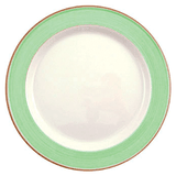 “Rio Green” serving plate  porcelain  D=300, H=25mm  white, green.