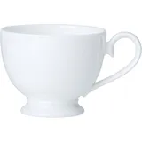 Tea cup “Classic White” on a foot  bone porcelain  220 ml , H=7 cm  white