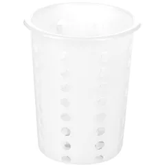 Cutlery container polyprop. D=95,H=130mm white