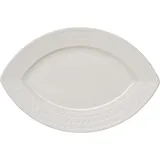 Блюдо «Сатиник» овальное фарфор ,L=23,B=15см белый