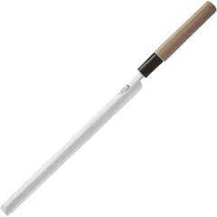 Takohiki knife for seafood  stainless steel, beech , L=430/270, B=25mm  St. wood, metal