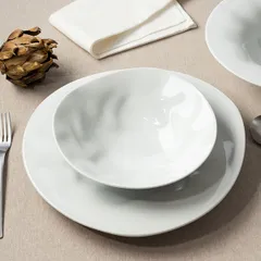 Тарелка «Фламенко» фарфор D=25см белый, изображение 3