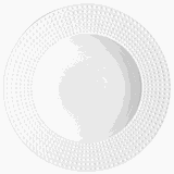 Тарелка «Сатиник» фарфор D=255,H=30мм белый