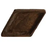 Тарелка «Ромб» темный дуб ,H=3,L=30,B=18см