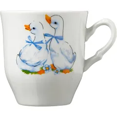 Mug “Goslings” porcelain 250ml D=82,H=88mm white