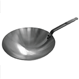 Сковорода «Вок» белая сталь D=35,5,H=10,L=61см серый