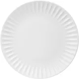 Тарелка «Рибби» мелкая фарфор D=20,6см белый