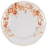 Тарелка «Флорентиус» мелкая фарфор D=265,H=35мм белый,оранжев.