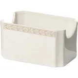 Сахарница для пакетиков «Антуанетт» фарфор ,H=55,L=100,B=70мм белый,олив.