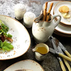 Нож для стейка сталь нерж.,пластик ,L=11/23см металлич.,белый, изображение 3