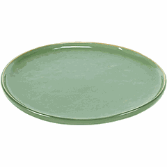 Plate “Pure” ceramics D=16,H=2cm green.