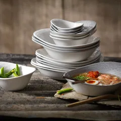 Салатник «Скейп» фарфор 110мл ,H=52,L=130,B=95мм белый, изображение 4