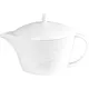 Чайник заварочный «Сатиник» фарфор 400мл ,H=140,L=195,B=90мм белый, изображение 2