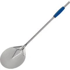 Rotating pizza shovel “Azzurra”  anodized aluminum  D=17, L=168cm  blue