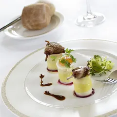 Тарелка «Антуанетт» мелкая фарфор D=310,H=28мм белый,олив., изображение 2