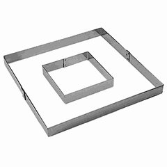 Pastry frame stainless steel ,H=35,L=225,B=225mm