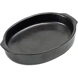 Блюдо для запекания «Пьюр» керамика ,H=40,L=245,B=160мм черный