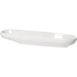 Блюдо для комплимента «Кунстверк» для оливок фарфор ,H=25,L=200,B=40мм белый