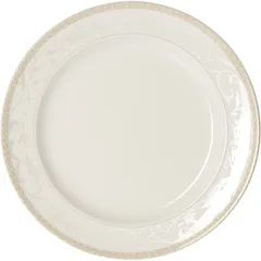 Тарелка «Антуанетт» мелкая фарфор D=310,H=28мм белый,олив.