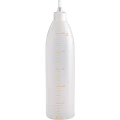 Бутылка мерная с носиком полиэтилен 0,5л D=6,H=25см матовый, Объем по данным поставщика (мл): 500