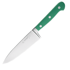 Chef's knife  steel, plastic , L=270/150, B=35mm  green, metal.