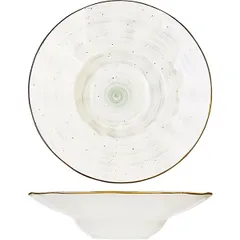 Тарелка для пасты «Пастораль» фарфор 300мл D=29,H=7см зелен.