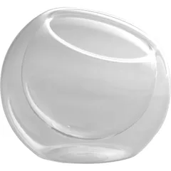 Salad bowl double walls  glass  D=10.5, H=11.9 cm  clear.