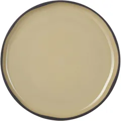 Plate “Karakter” with a high side  ceramics  D=150, H=15mm  beige.