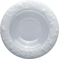 Plate “Bubble” glass D=26cm clear, white