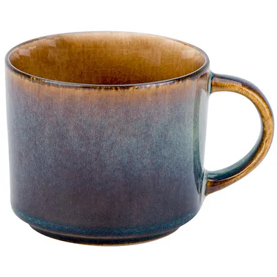 Чашка чайная «Квантана» фарфор 220мл D=80,H=67мм синий,коричнев.