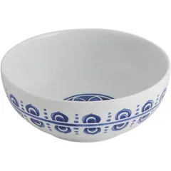 Salad bowl porcelain 0.8l D=16cm white,blue