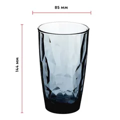 Хайбол (стакан) «Даймонд» стекло 470мл D=85,H=144мм синий, изображение 2