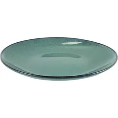 Plate “Aqua” ceramics D=285,H=45mm turquoise.