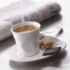 Стакан для горячих напитков «Фруассэ» фарфор 80мл D=65,H=60мм белый, изображение 3