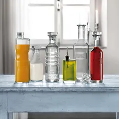 Бутылка «Оптима» для сока без крышки стекло 1л прозр., изображение 2