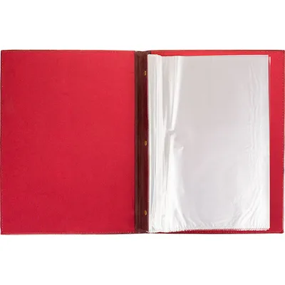 Папка-меню на винтах кожезам. ,L=32,B=24,5см бордо, изображение 2