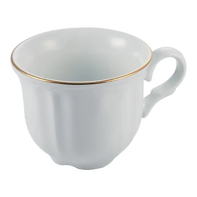 Чашка чайная «Гармония» фарфор 200мл ,H=7,L=11,B=9см белый,золотой