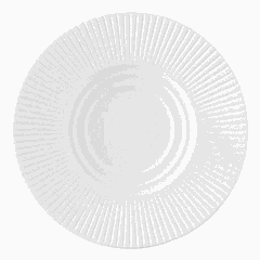 Блюдце «Жансан» фарфор D=158,H=17мм белый